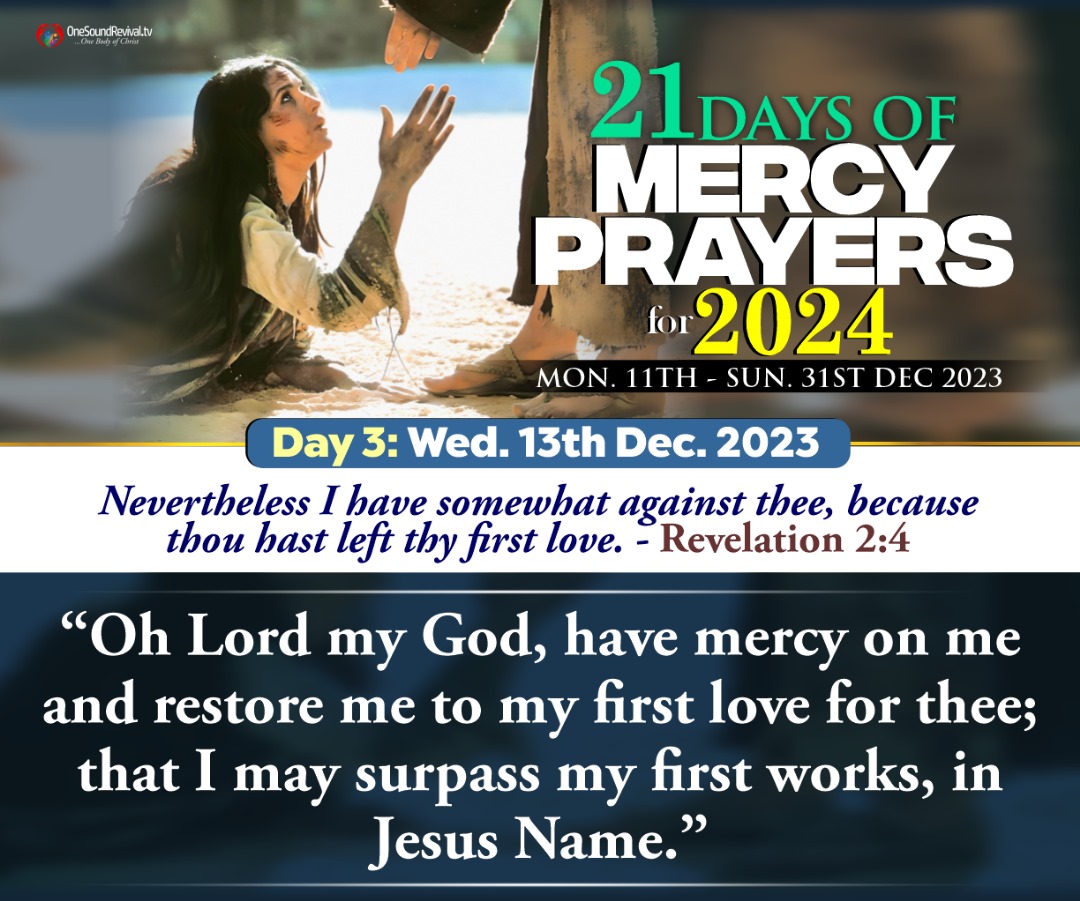 21 DAYS OF MERCY PRAYERS DAY 3