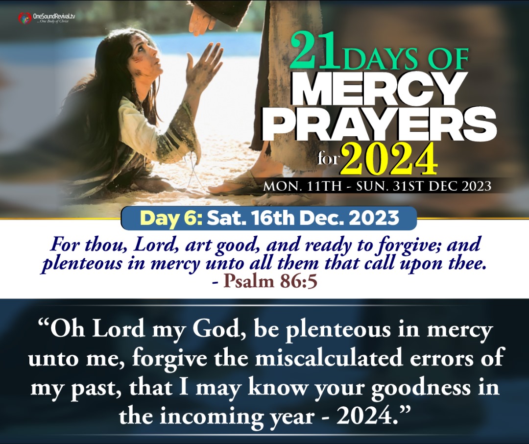 21 DAYS OF MERCY PRAYERS DAY 6